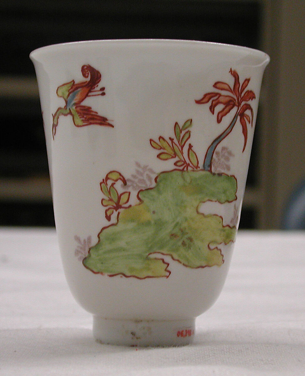 Beakers (2), Vezzi Factory (Italian, 1720–1727), Hard-paste porcelain, Italian, Venice