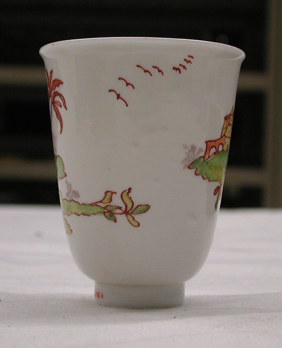 Beakers (2), Vezzi Factory (Italian, 1720–1727), Hard-paste porcelain, Italian, Venice