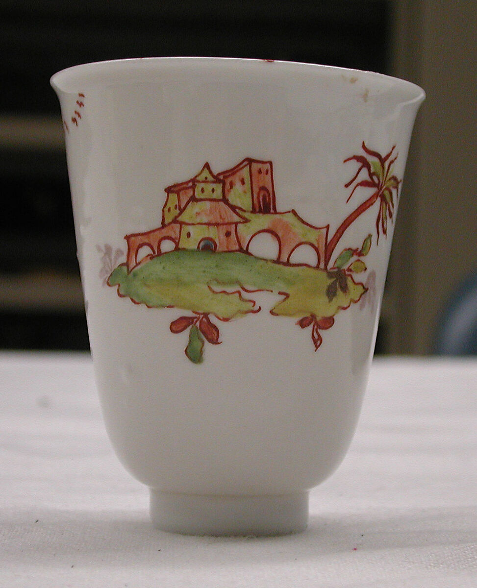 Beakers (2), Vezzi Factory (Italian, 1720–1727), Hard-paste porcelain, Italian, Venice