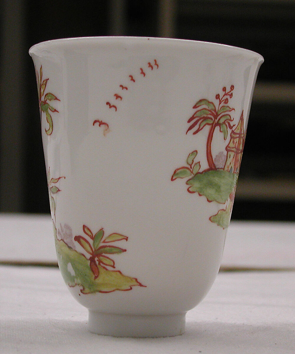 Beakers (2), Vezzi Factory (Italian, 1720–1727), Hard-paste porcelain, Italian, Venice