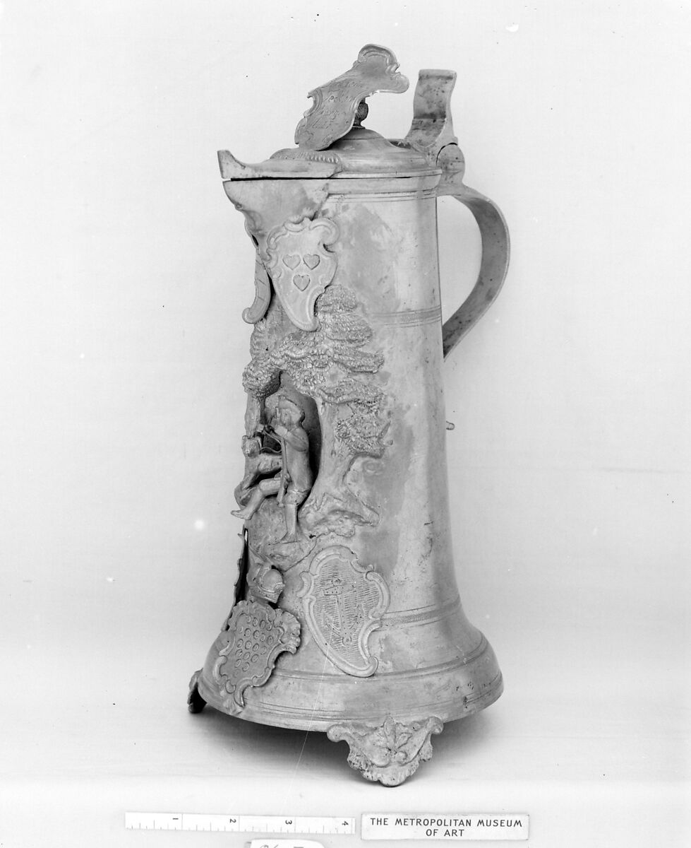 Flagon, Pewter, German 