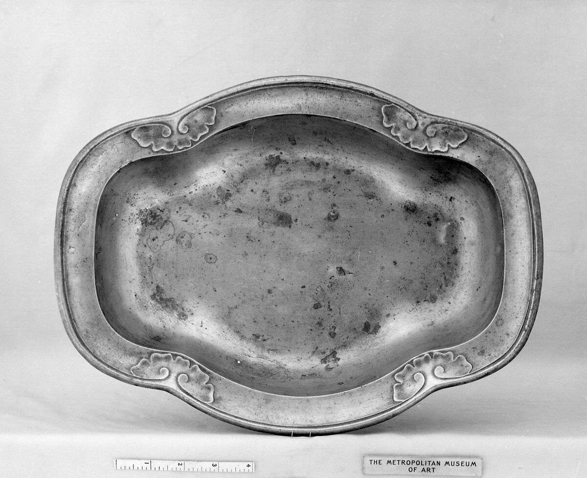 Basin (part of a set), Pewter, Flemish 