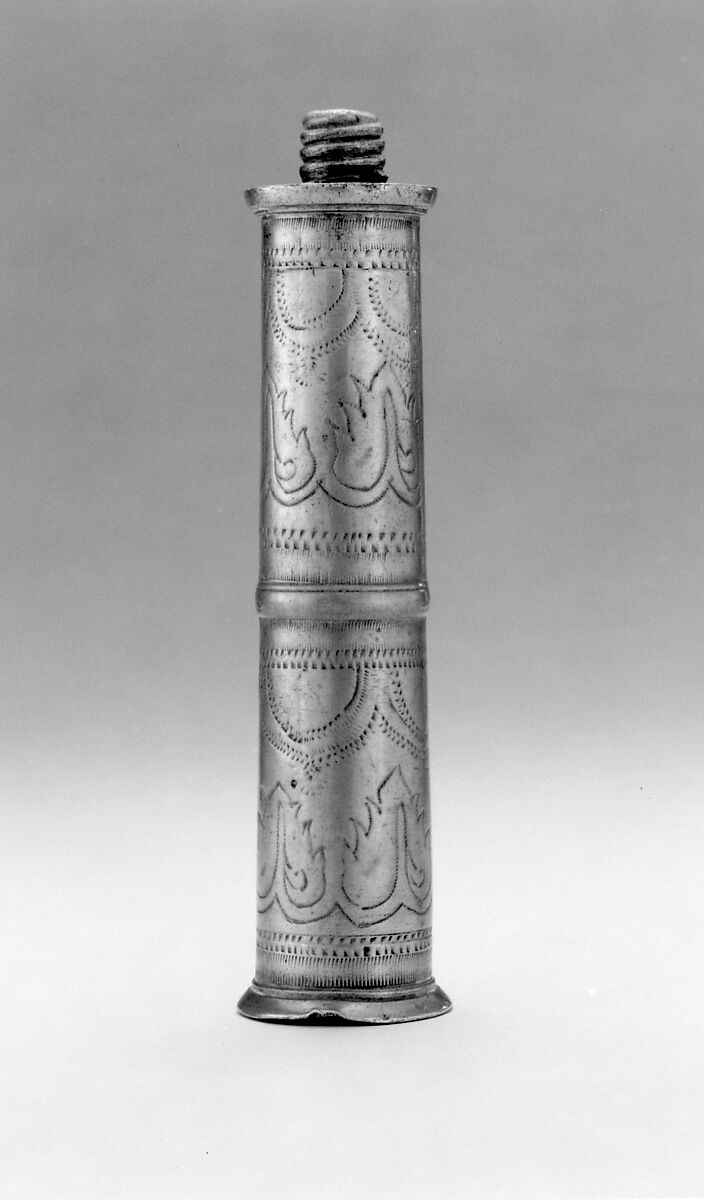 Pair of candlesticks, Pewter, British