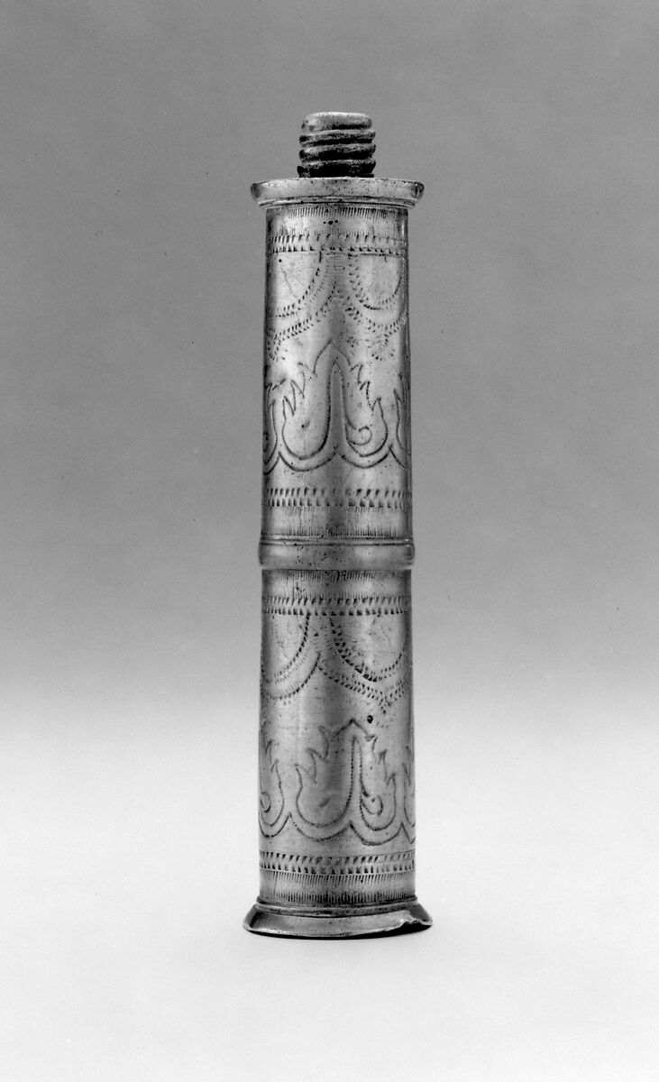 Pair of candlesticks, Pewter, British