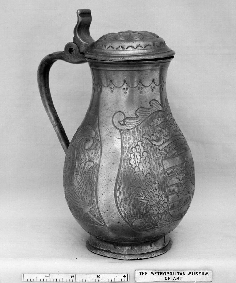 Tankard, Pewter, probably Dutch 