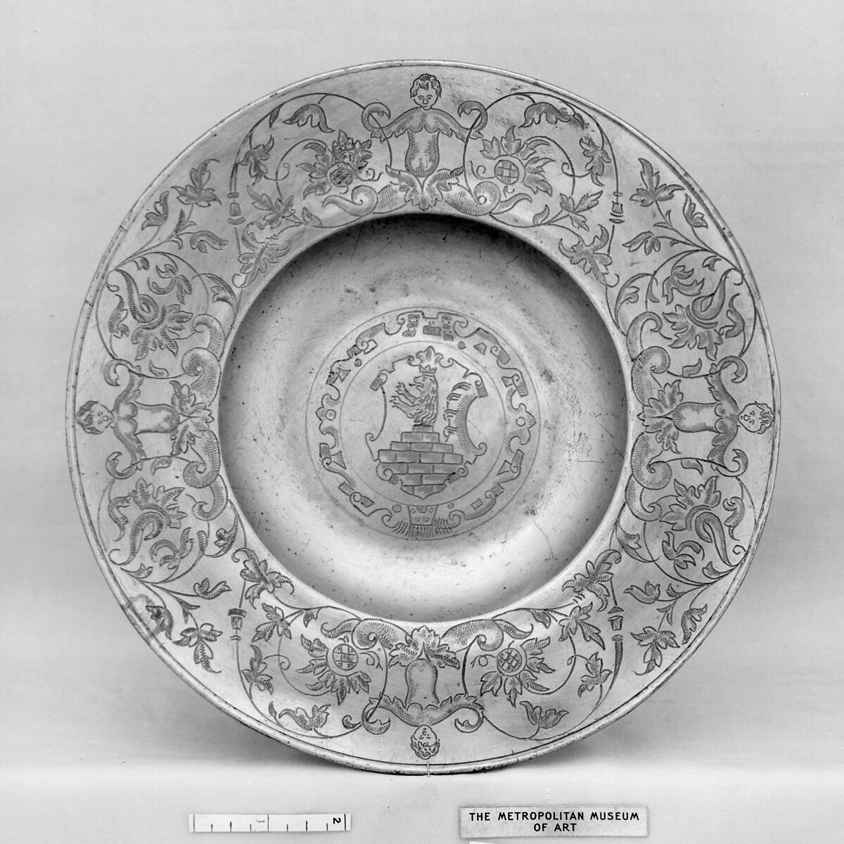 Plate, Pewter, possibly Swiss