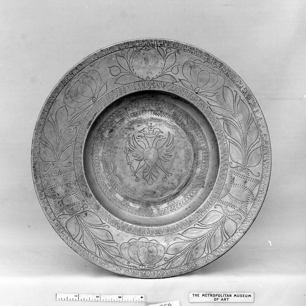 Plate, Pewter, German 