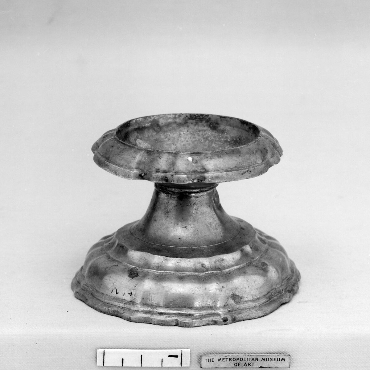 Saltcellar, Pewter, probably Dutch 