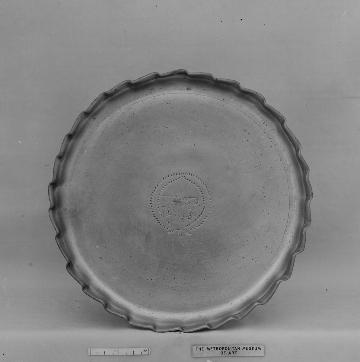 Plate, Pewter, possibly Dutch 