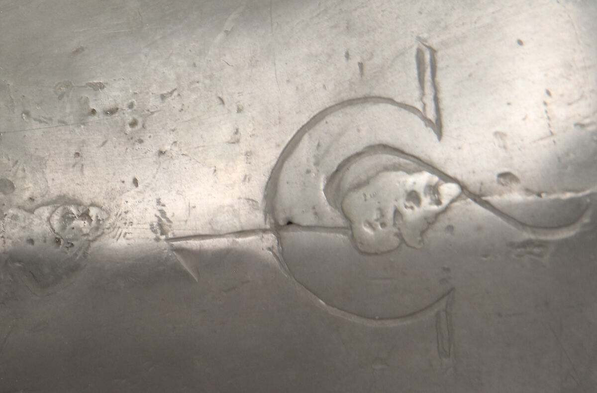 Lavatory or portable cistern, Pewter, Swiss or French