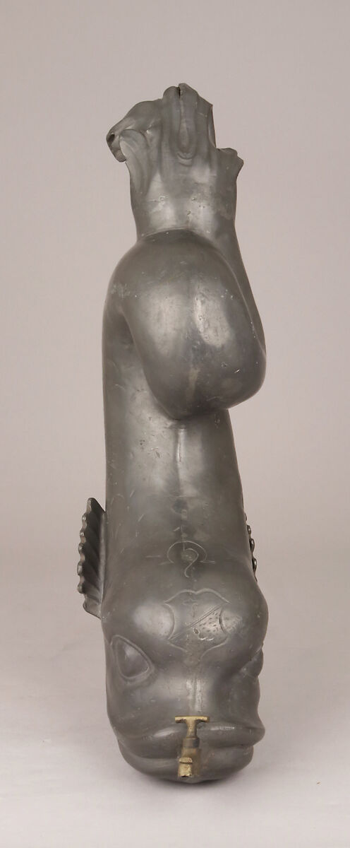 Lavatory or portable cistern, Pewter, Swiss or French