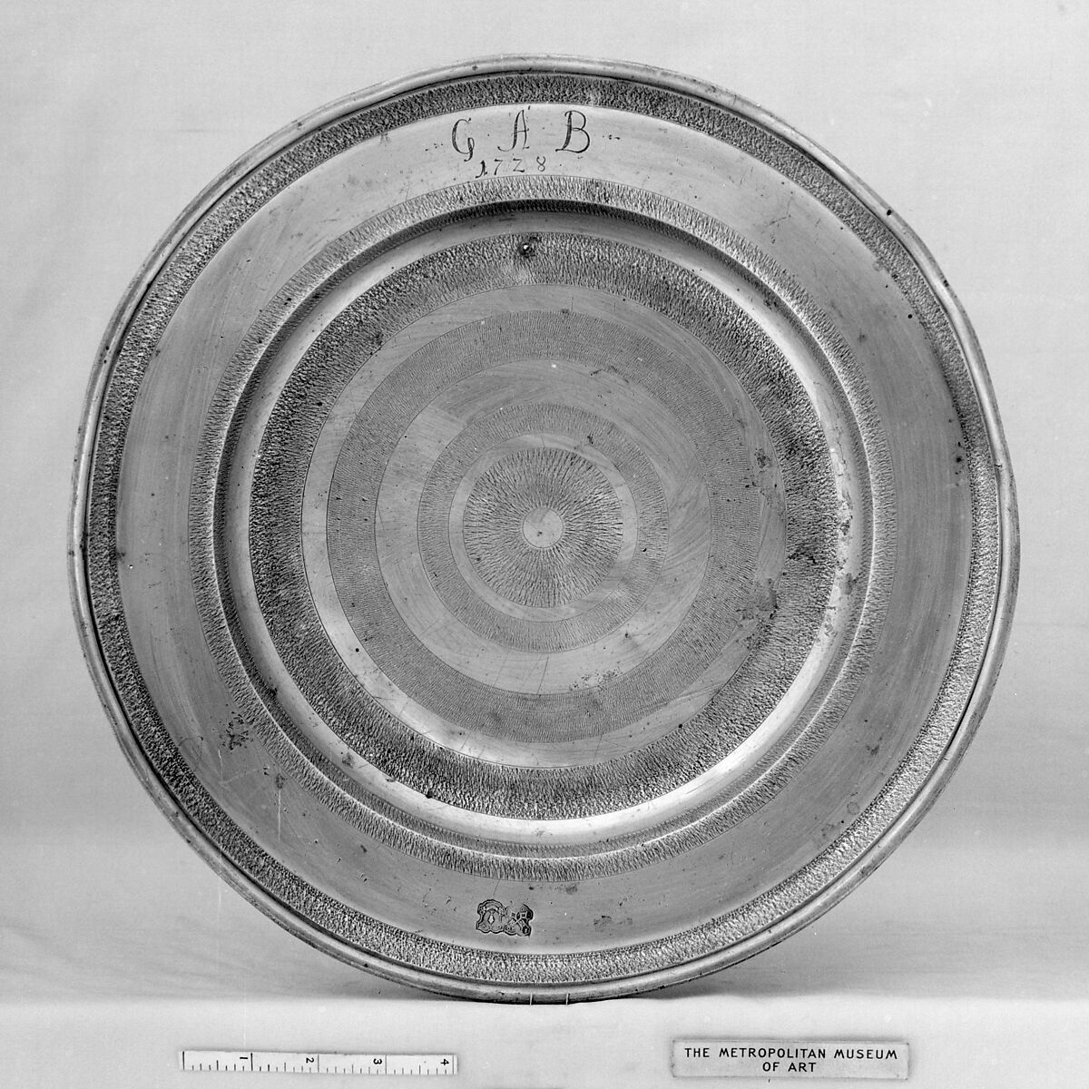 Platter, Pewter, German 