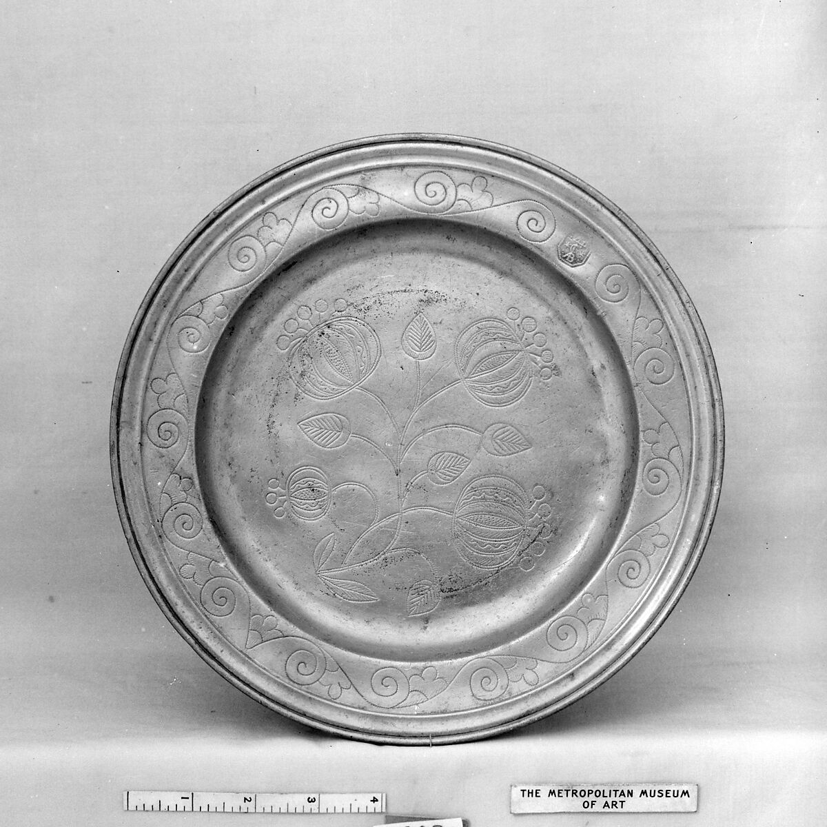 Plate, Pewter, possibly Flemish 
