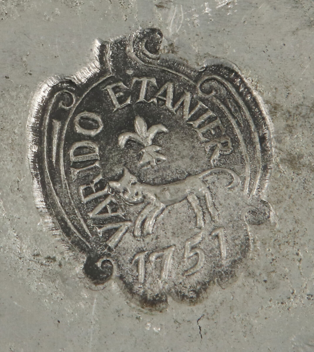 Salver, Pewter, French
