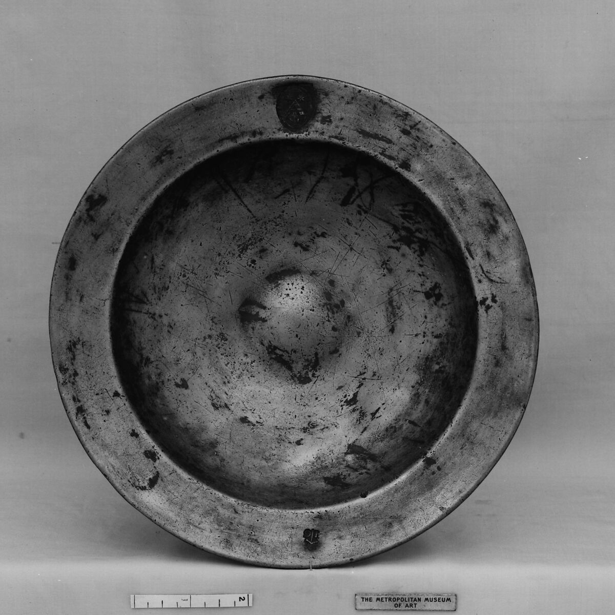 Plate, Jean Golin (French, master before 1591), Pewter, French, Montbéliard