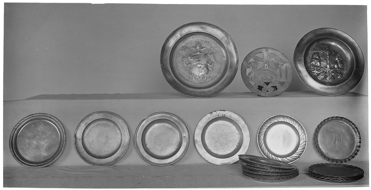 Plate, Pewter, Dutch 