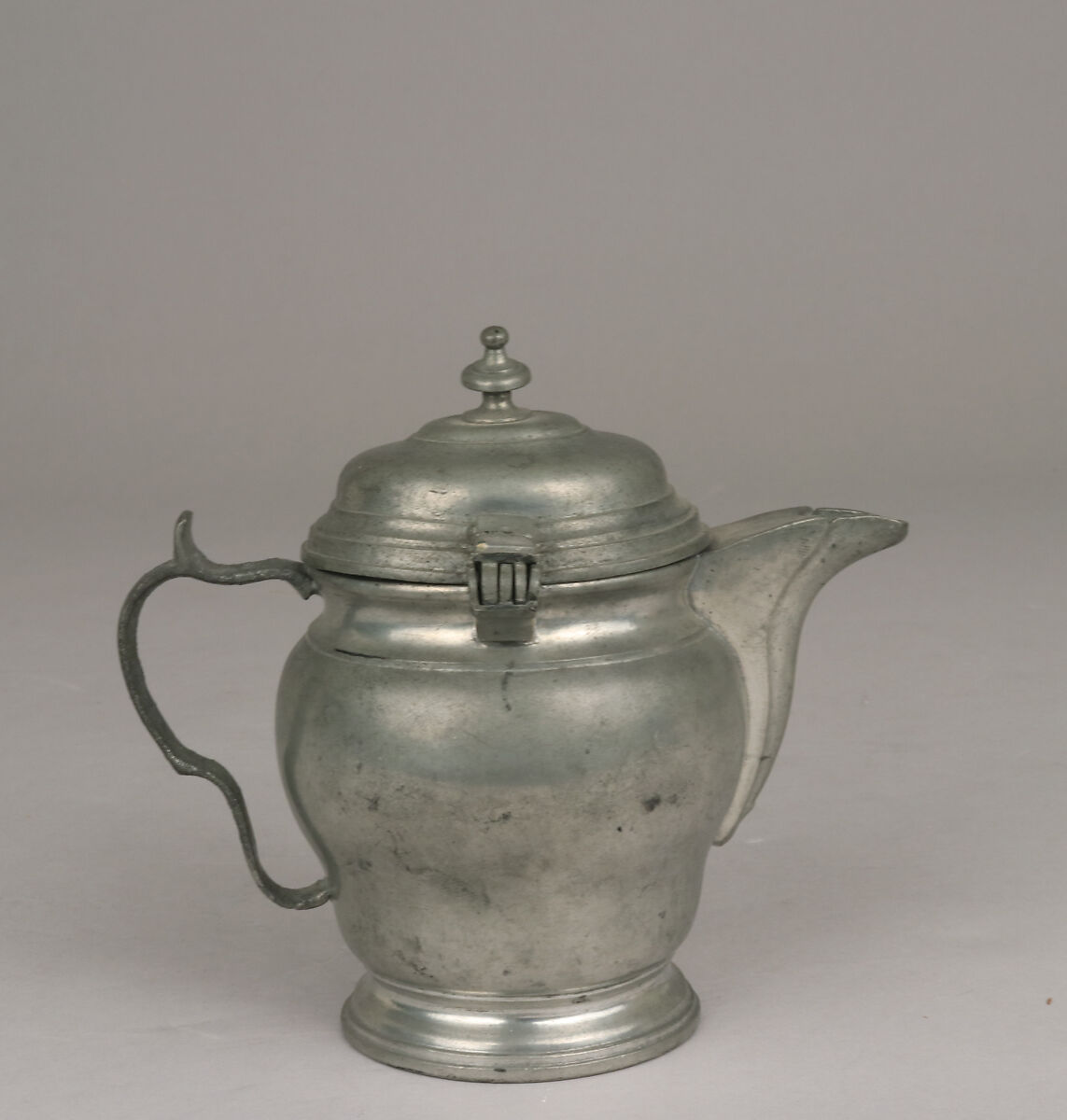 Coffeepot, Pewter, German 