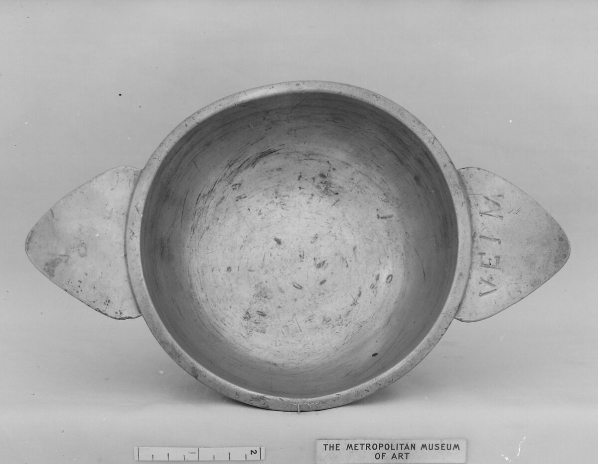 Porringer, I. I. C., Pewter, French or Flemish, Lille or Liège 