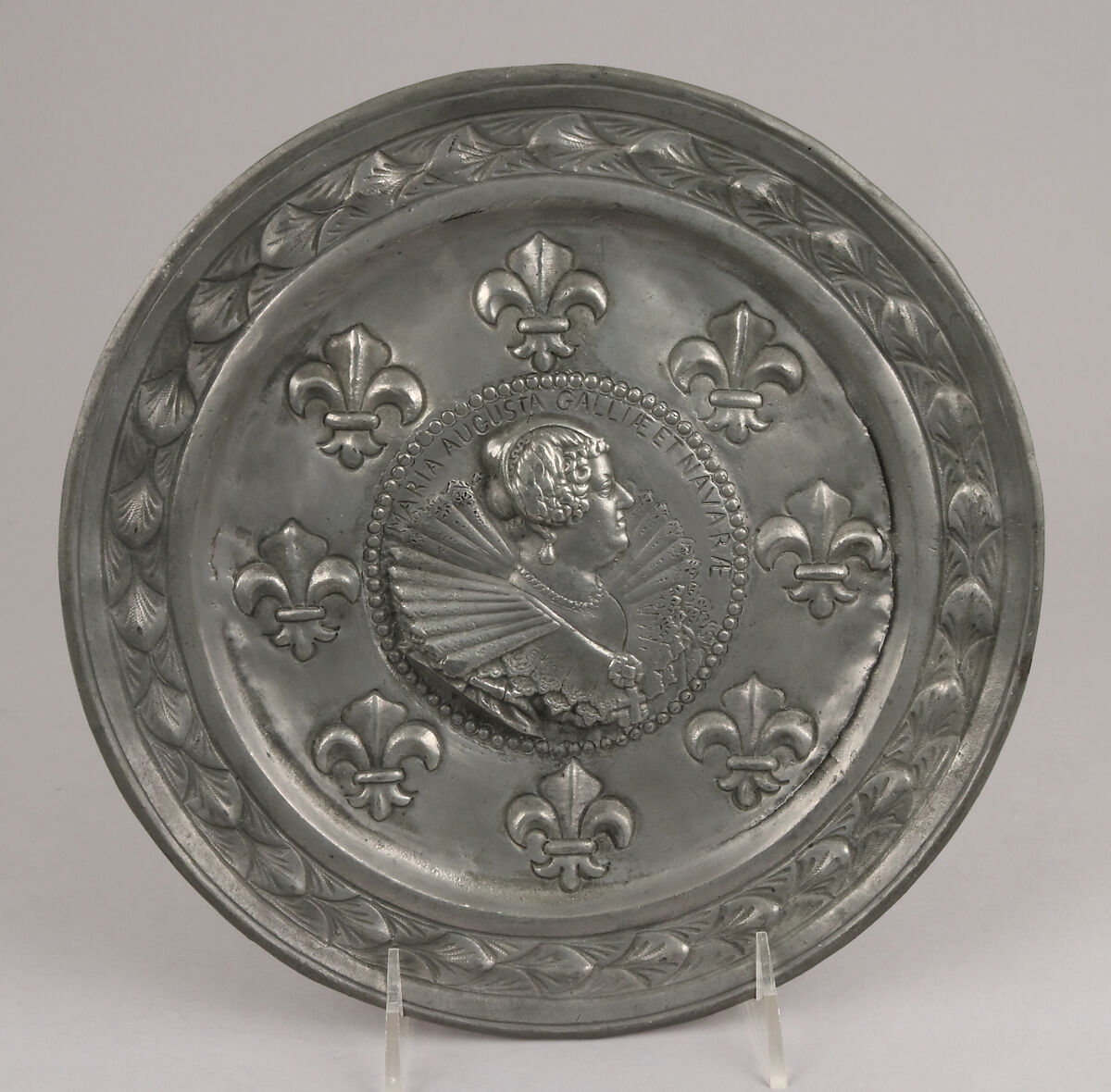 Plate, Pewter, French 