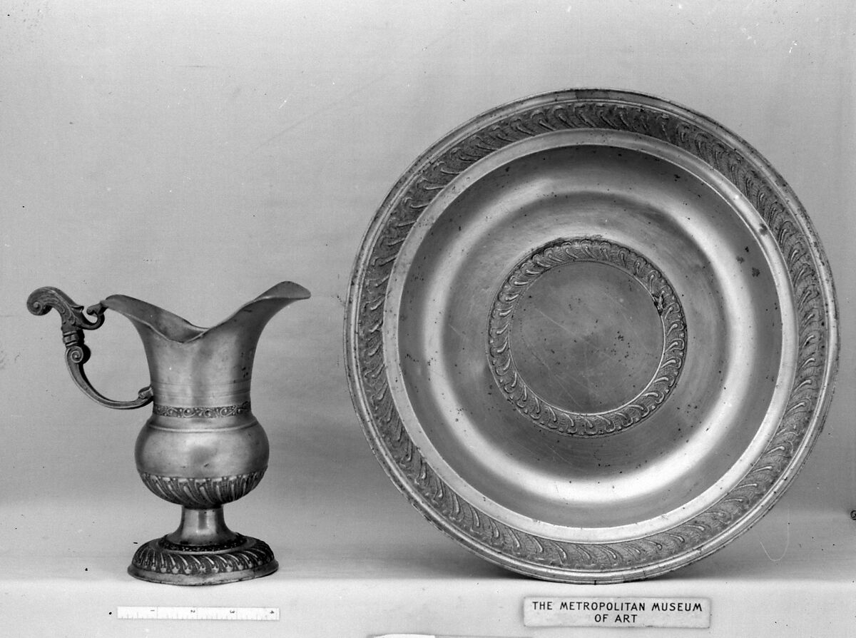 Basin (part of a set), Pewter, Belgian 