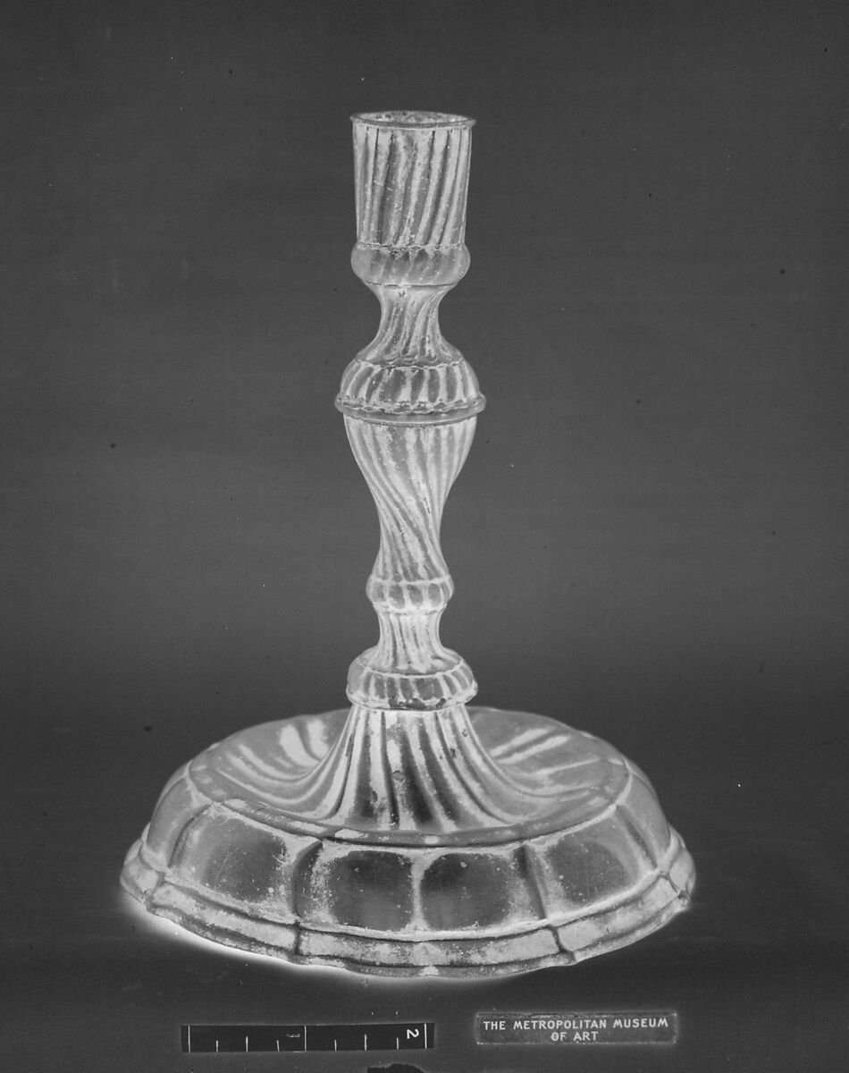 Pair of candlesticks, Pewter, German