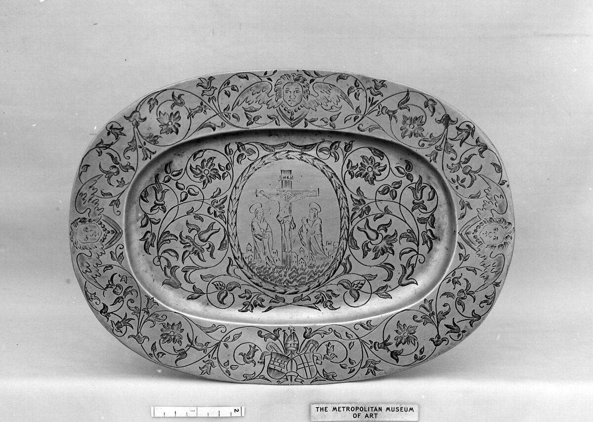 Dish, Pewter, French