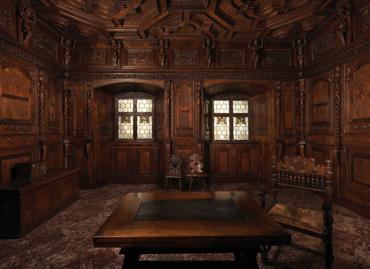 The Swiss Room, Walnut, maple, sycamore and other native woods, Swiss, Flims