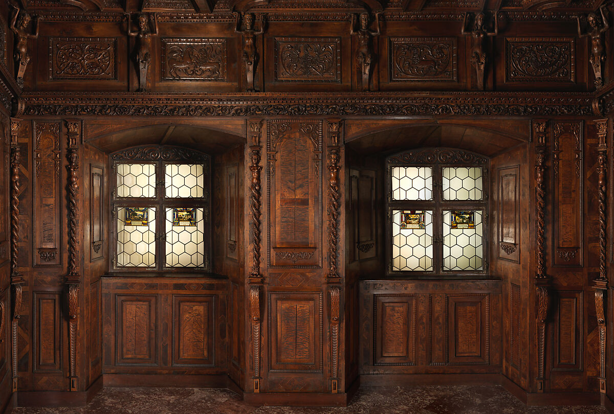 The Swiss Room, Walnut, maple, sycamore and other native woods, Swiss, Flims