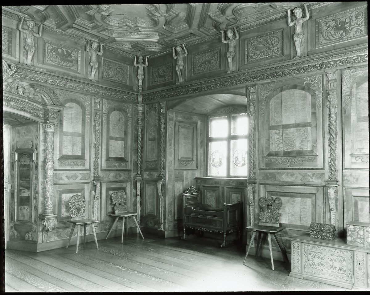 The Swiss Room, Walnut, maple, sycamore and other native woods, Swiss, Flims