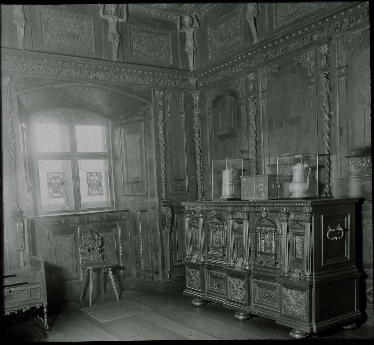 The Swiss Room, Walnut, maple, sycamore and other native woods, Swiss, Flims