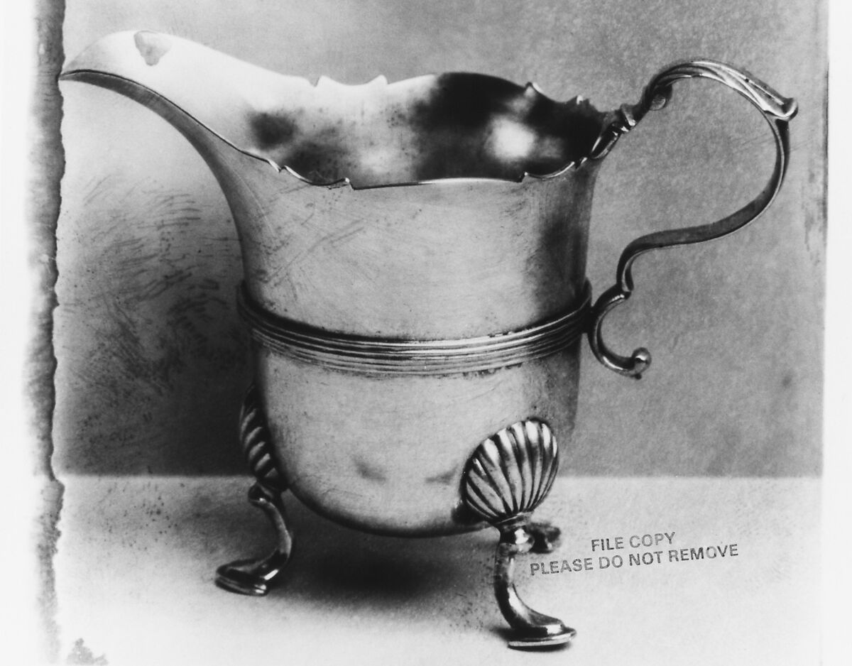 Cream jug, Michael McDermott (active 1750–84), Silver, Irish, Cork 