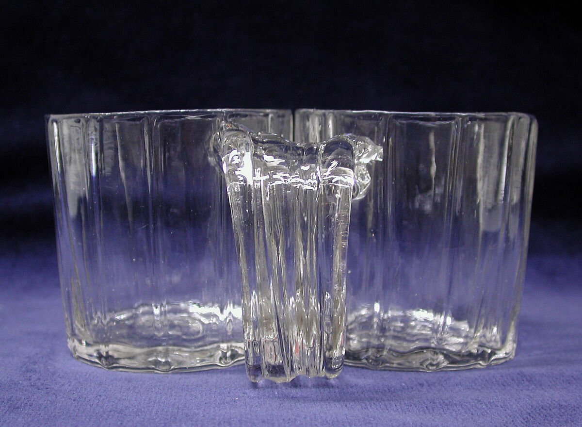 Cruet frame, Glass, French