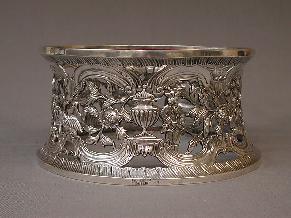 Dish ring, Edmond Johnson, Silver, Irish, Dublin 