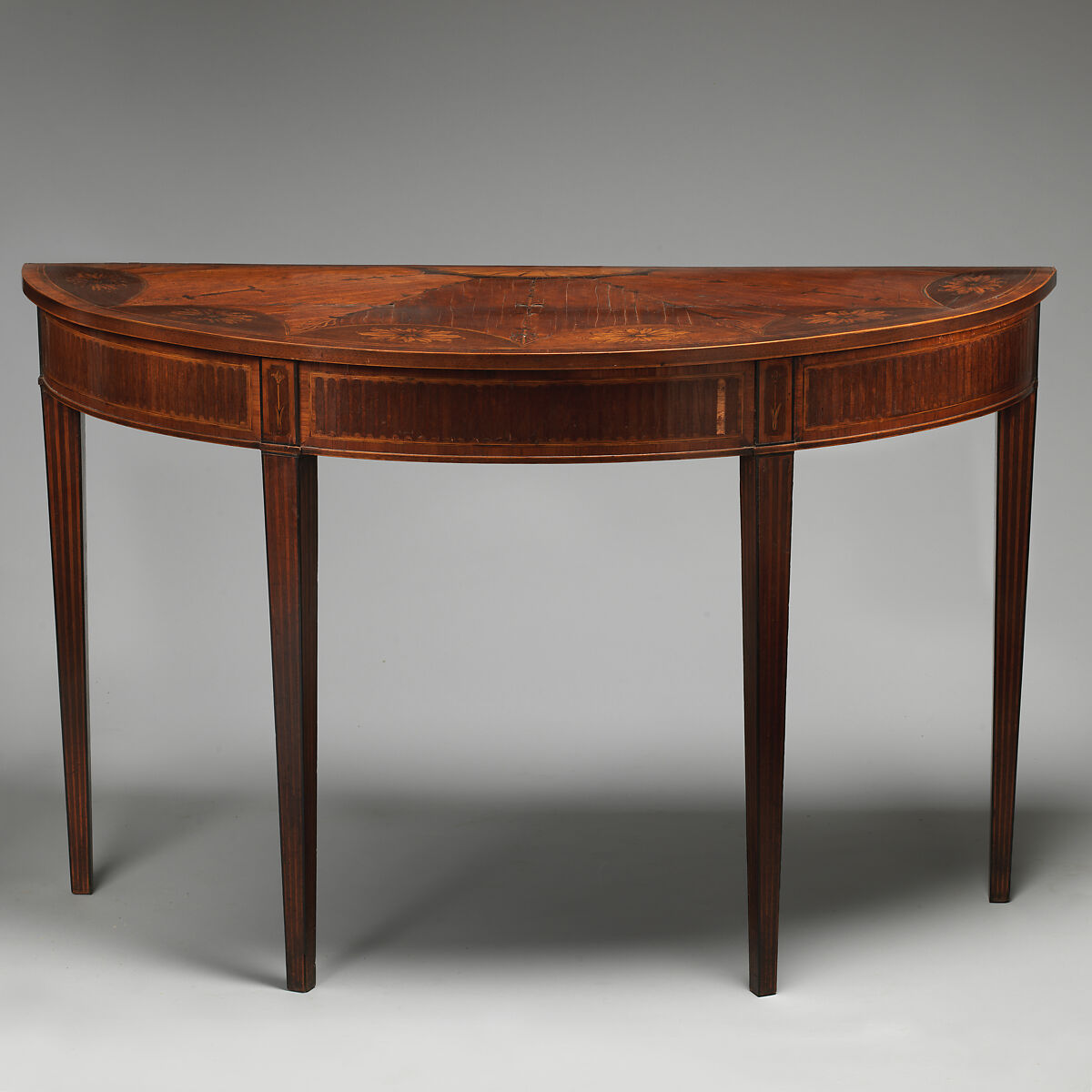 Side table (one of a pair), Satinwood, British 