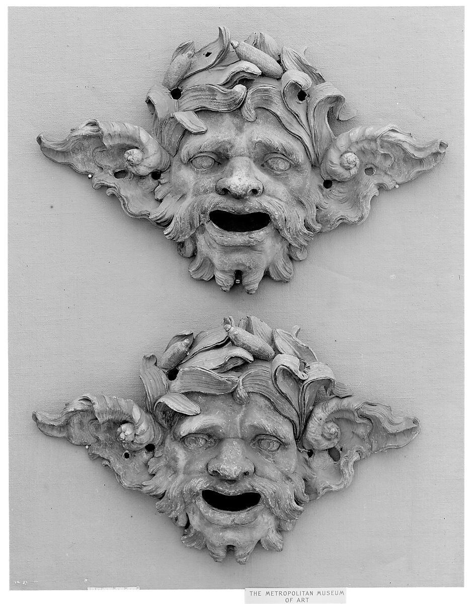 Mask (one of a pair), Lead, French