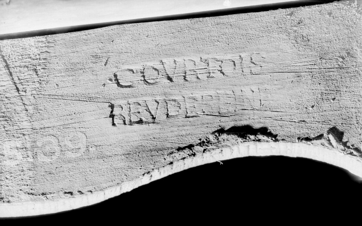 Side chair, Jacques-Marin Courtois (master 1743) Paris, France, Carved beechwood (?); caning, French, Paris
