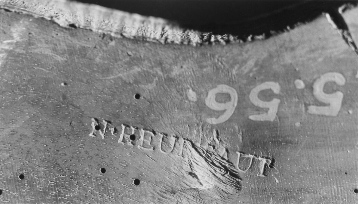 Armchair (fauteuil), Nicolas Heurtaut (French, 1720–1771), Carved and painted walnut; silk needlework upholstery, French, Paris