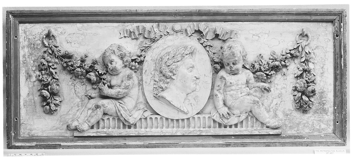 Pair of overdoors, Carved wood, French