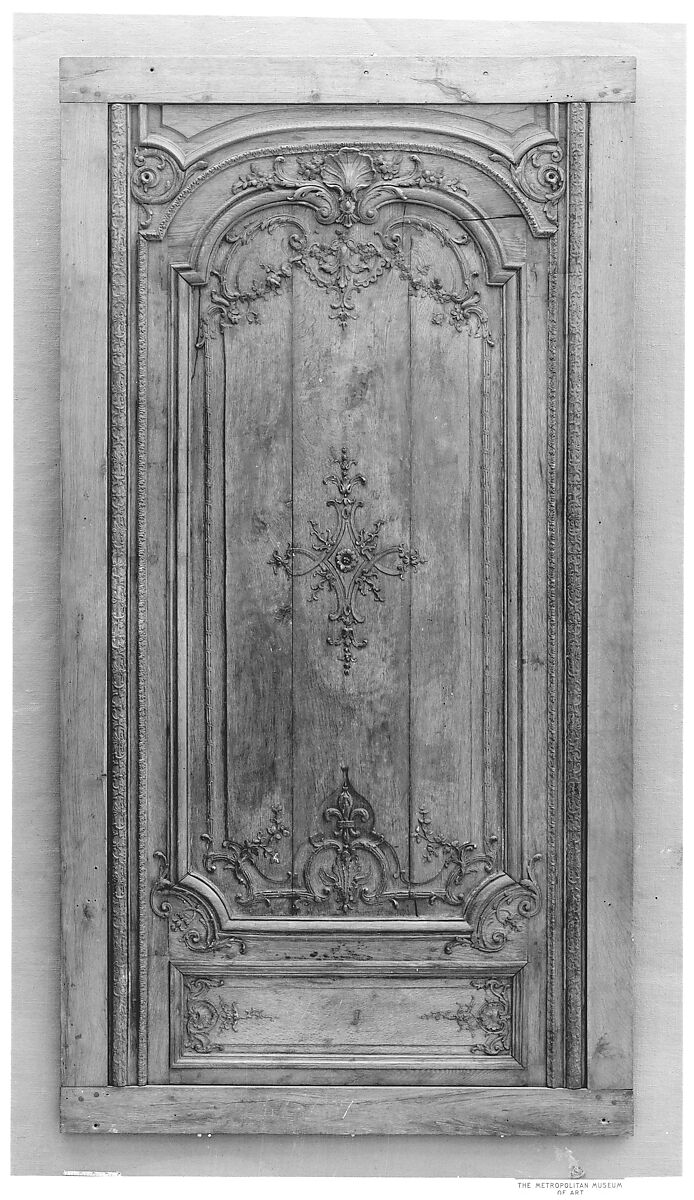 Door panel, Oak (?), French 