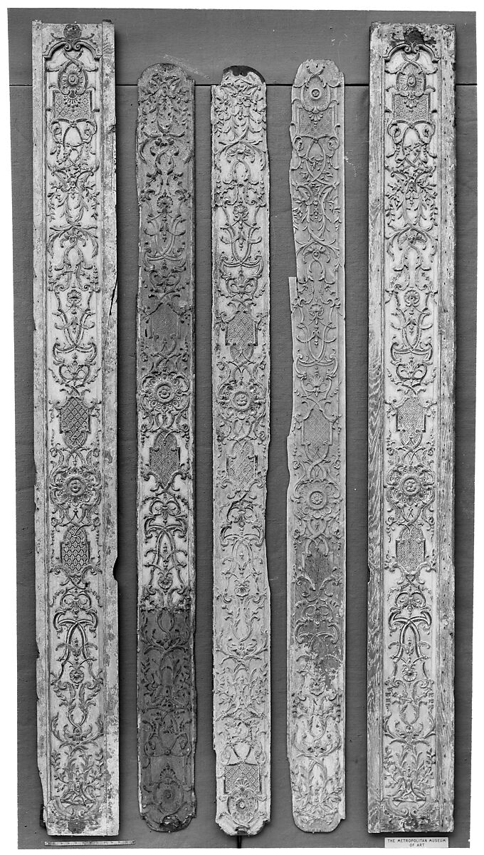 Set of panels, Carved wood, French 