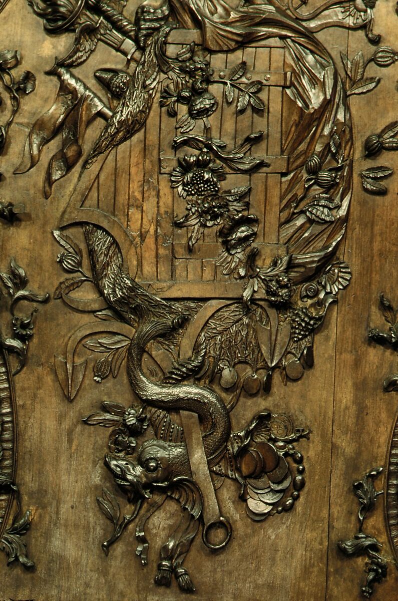 Door panel (?), Walnut, French