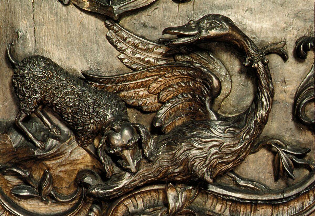 Door panel (?), Walnut, French