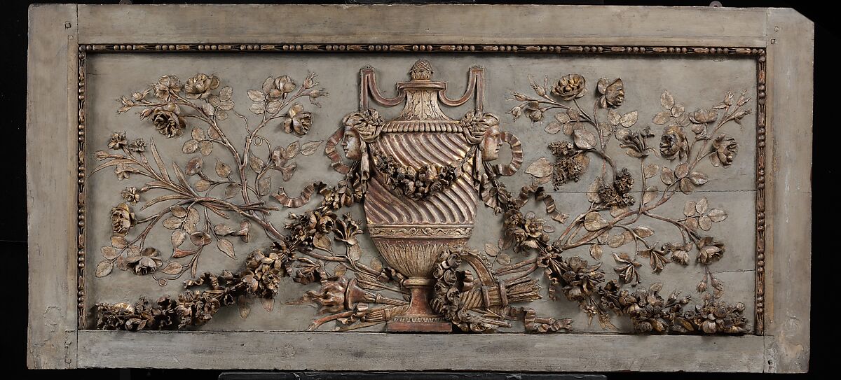 Panels depicting the Four Seasons, Probably by François Joseph Belanger (French, Paris 1744–1818 Paris), Wood, carved and gilt, French
