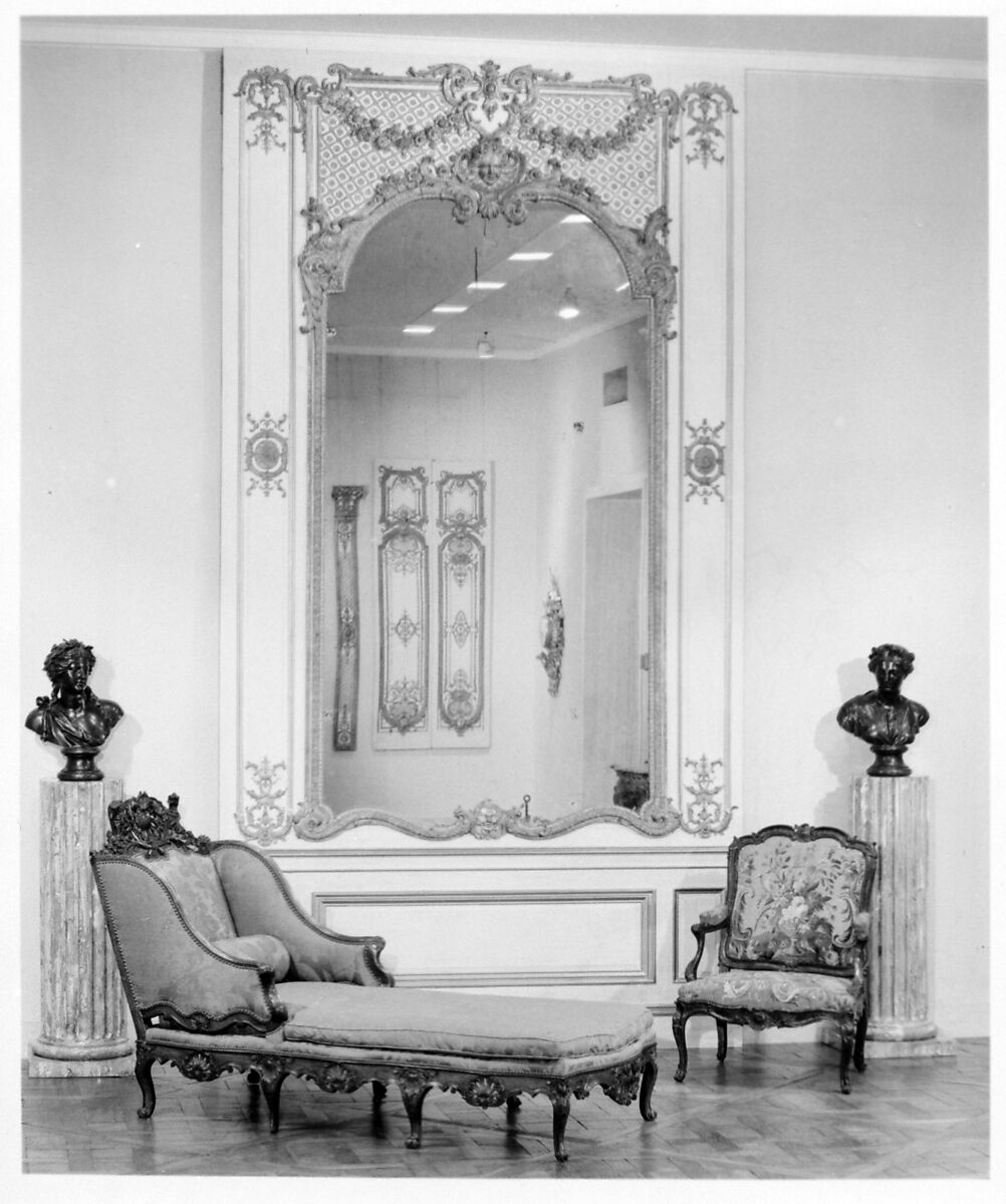 Pier glass frame, Decorative carvings by Jules Degoullons (French, ca. 1671–1737) and, Oak, French 