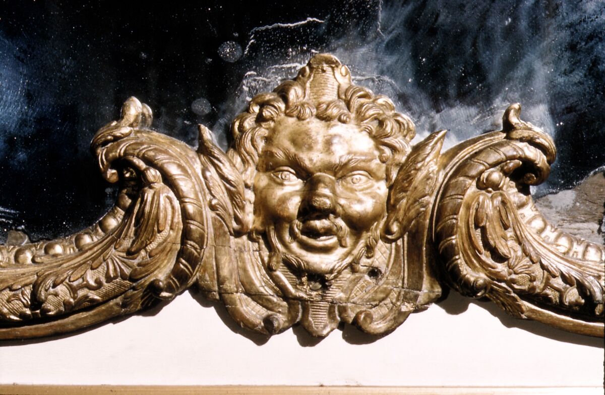 Pier glass frame, Decorative carvings by Jules Degoullons (French, ca. 1671–1737) and, Oak, French