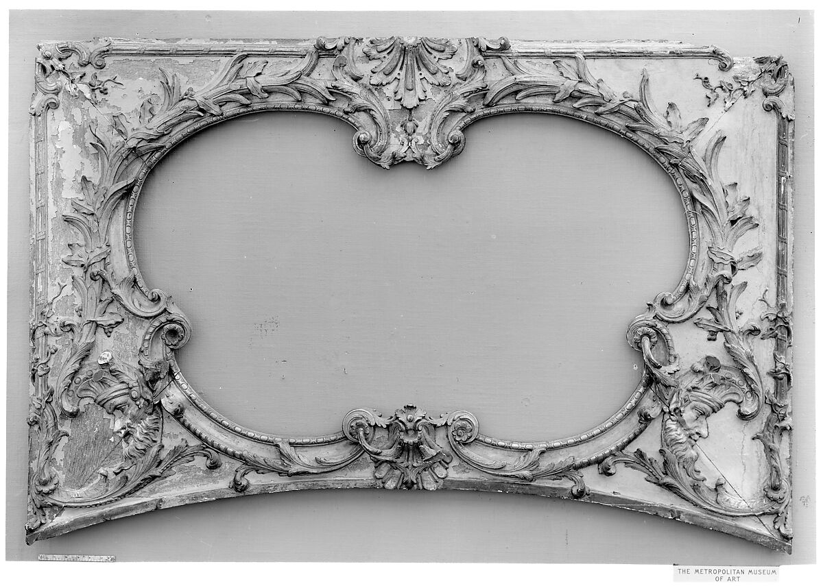 Set of overdoors (Dessus de porte), Carved and gilded wood, French