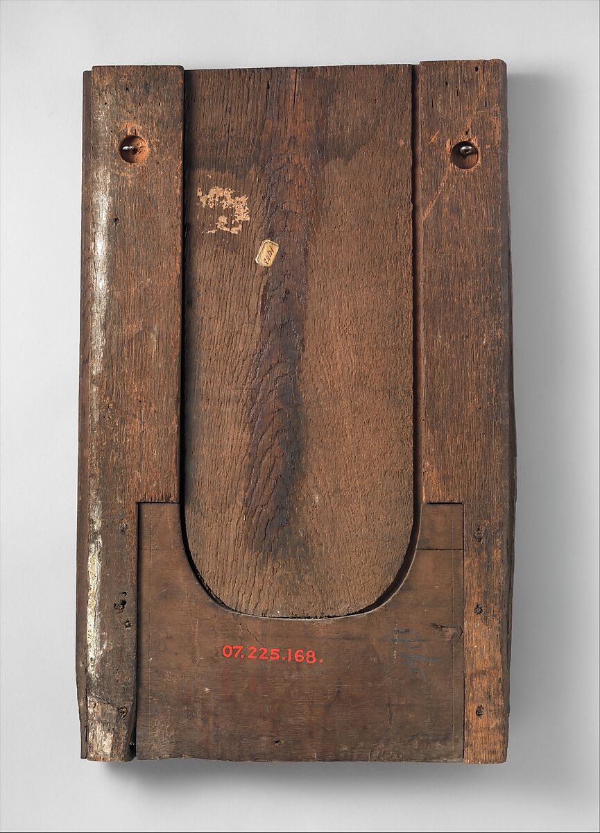 Lower end of a pilaster, Oak, French