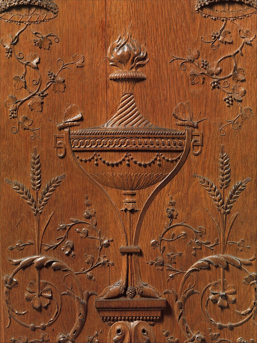 Panel model, Carved oak, French