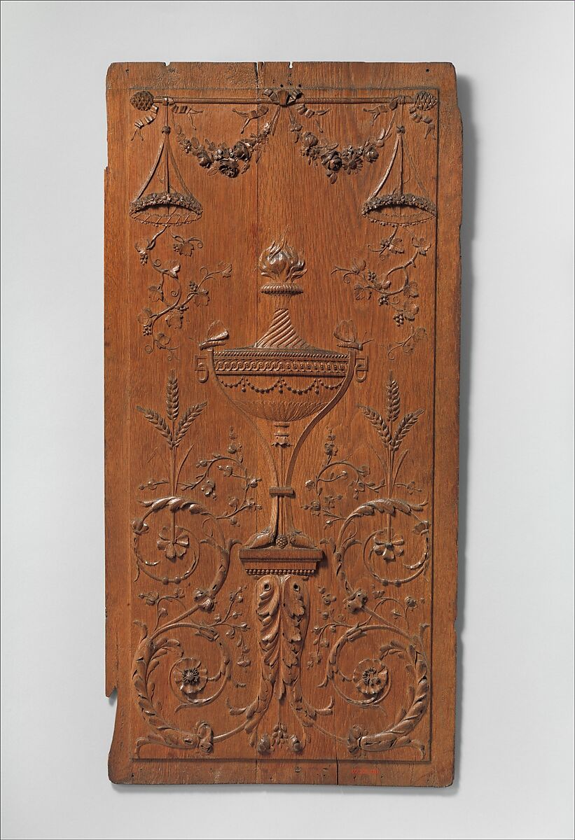 Panel model, Carved oak, French 