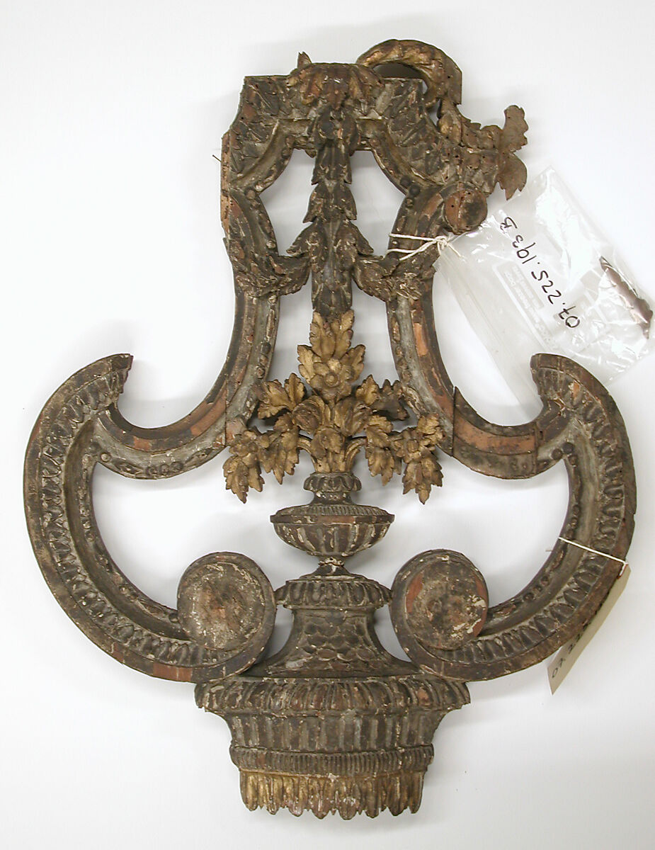 Pair of balusters, Wood, painted and gilt, French